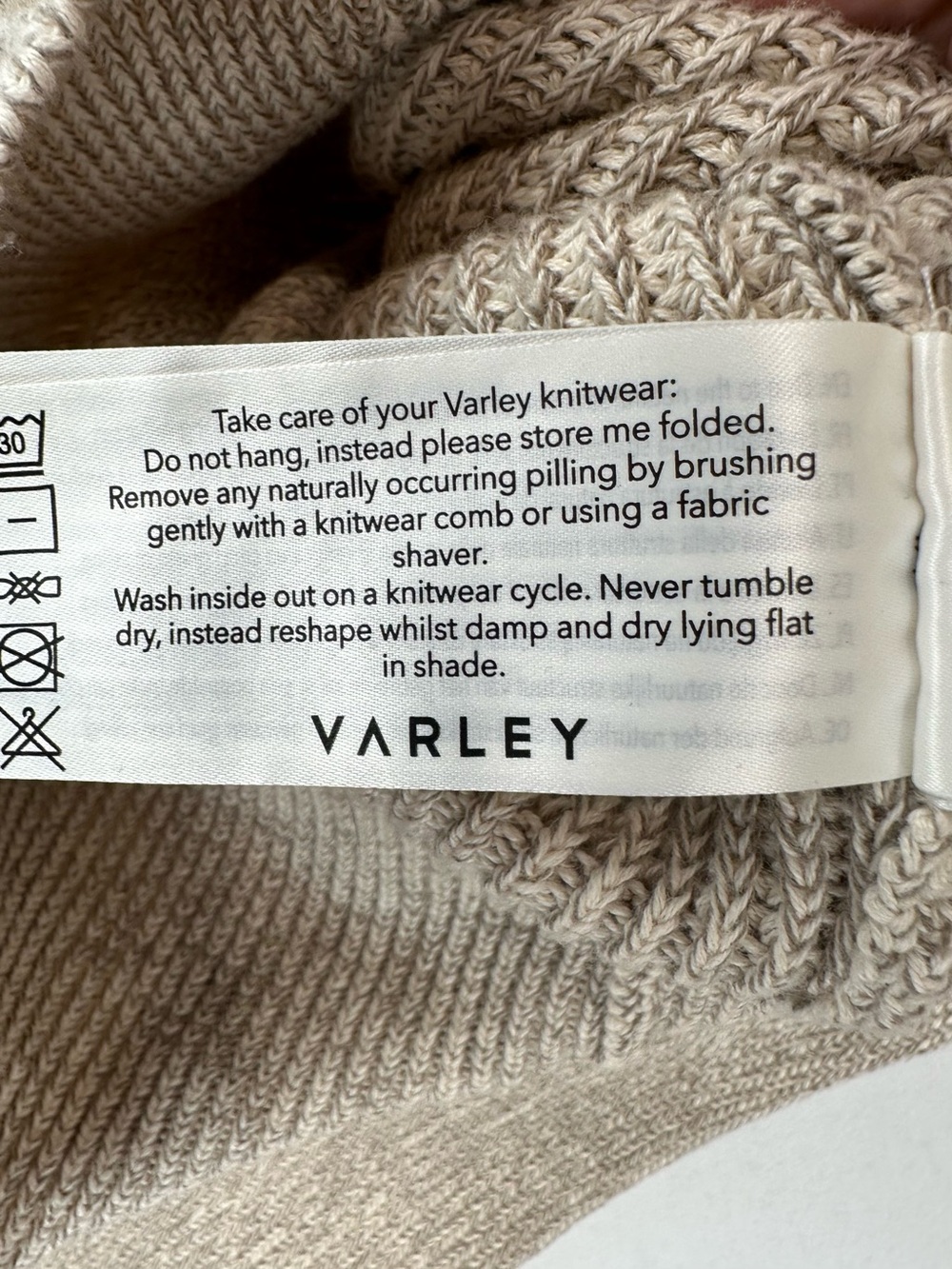 Varley Audrey Knit Polo Sweater Chunky Henley Cotton - Picture 8 of 10